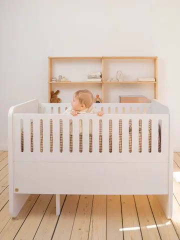 Form baby- en juniorbed 166x77,5x87 cm - Wit - Nofred