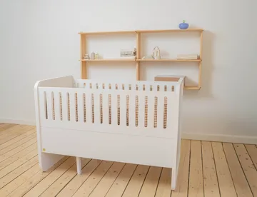 Form baby- en juniorbed 166x77,5x87 cm - Wit - Nofred