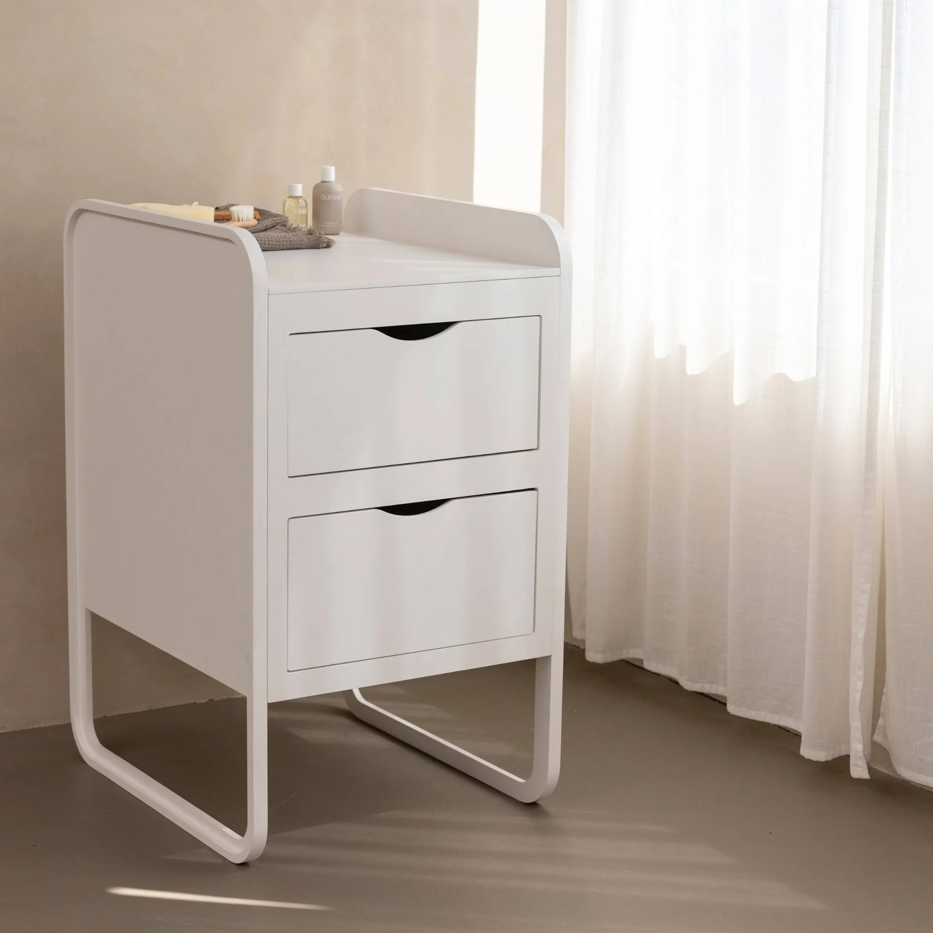 Form luiertafel 65,4x56x95 cm, Wit Nofred
