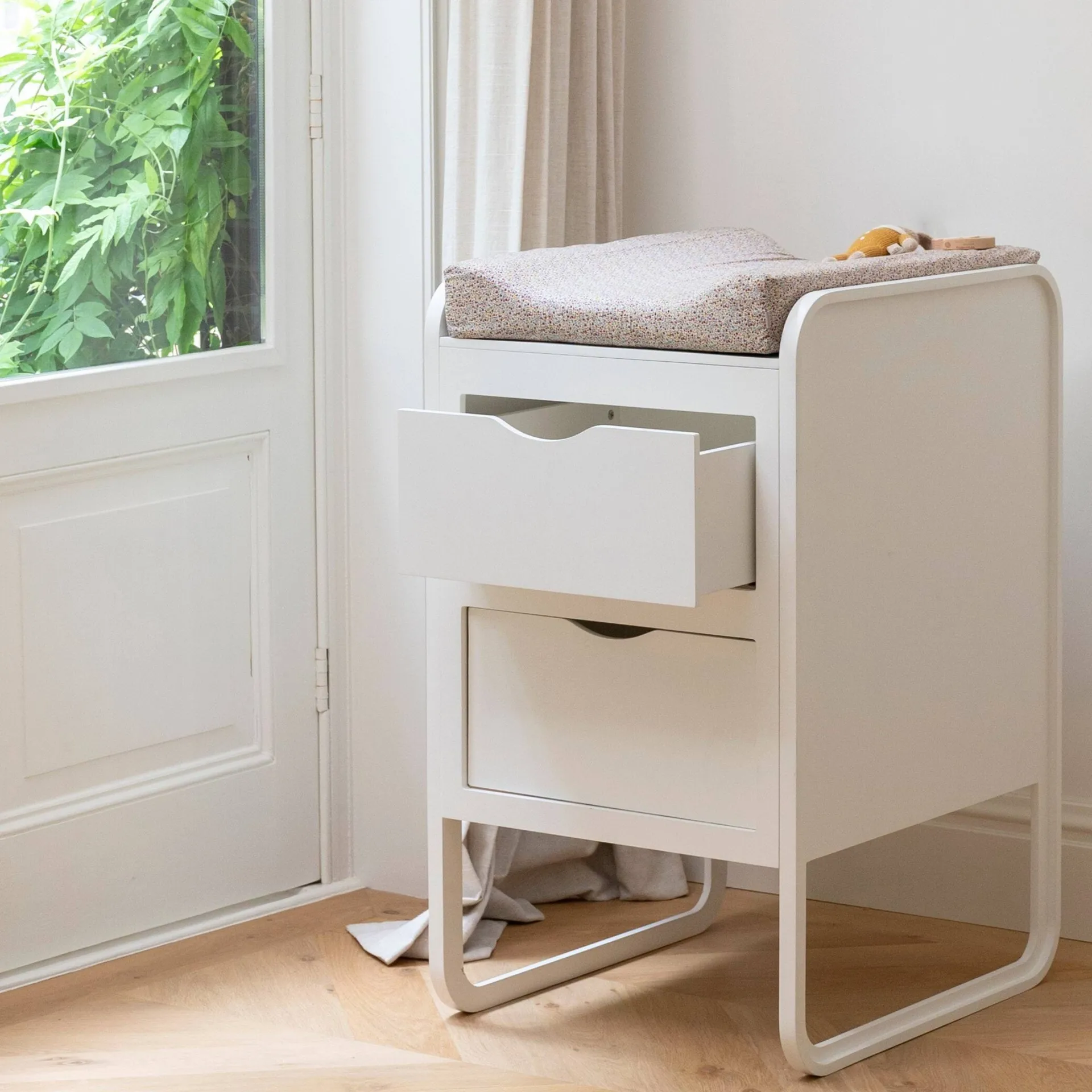 Form luiertafel 65,4x56x95 cm, Wit Nofred
