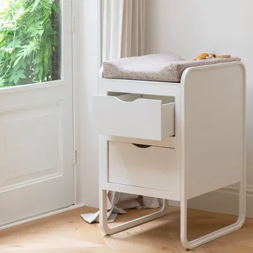 Form luiertafel 65,4x56x95 cm - Wit - Nofred