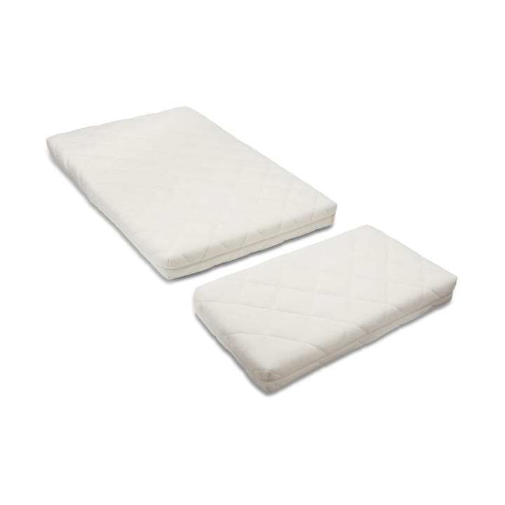 Form matras voor baby- en juniorbed 2 delen - Wit - Nofred