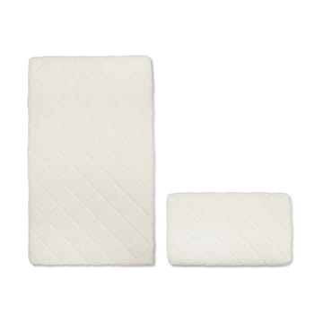 Form matras voor baby- en juniorbed 2 delen - Wit - Nofred