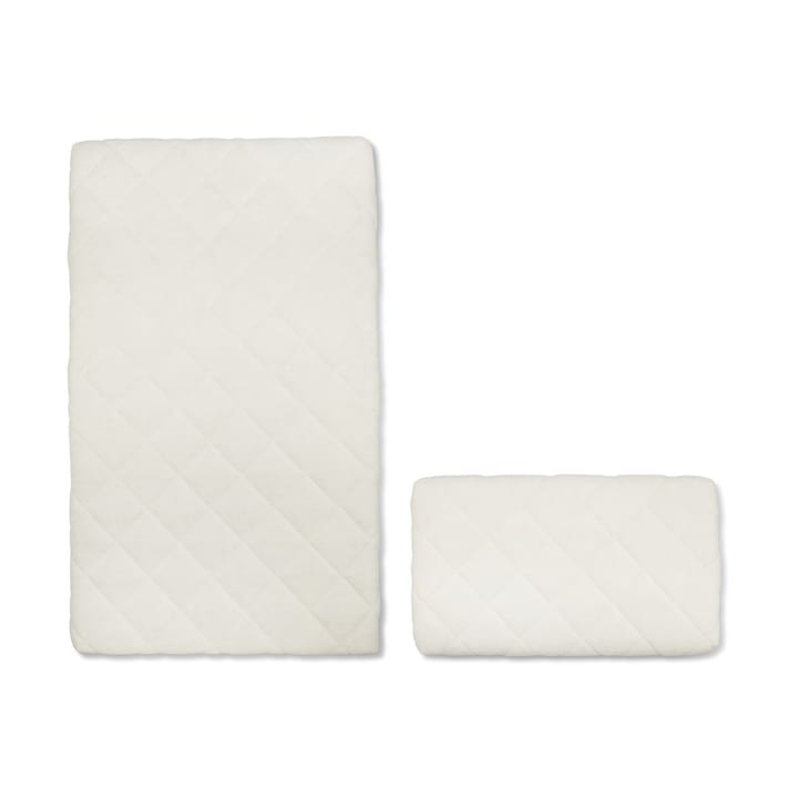 Form matras voor baby- en juniorbed 2 delen, Wit Nofred