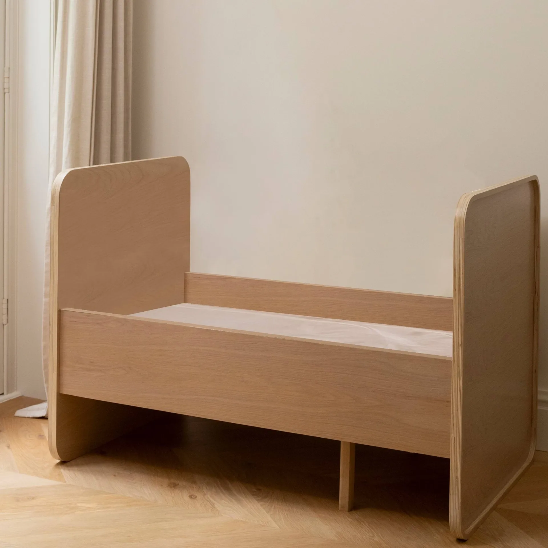 Form matras voor baby- en juniorbed 2 delen, Wit Nofred
