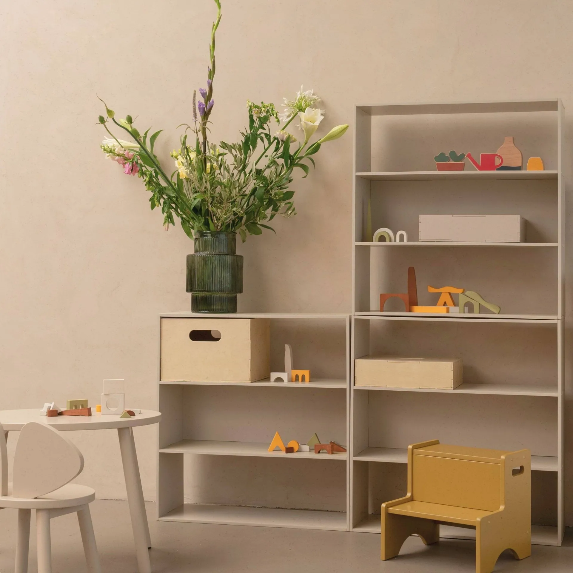 Kiddo Shelving kinderopbergschap, Beige Nofred