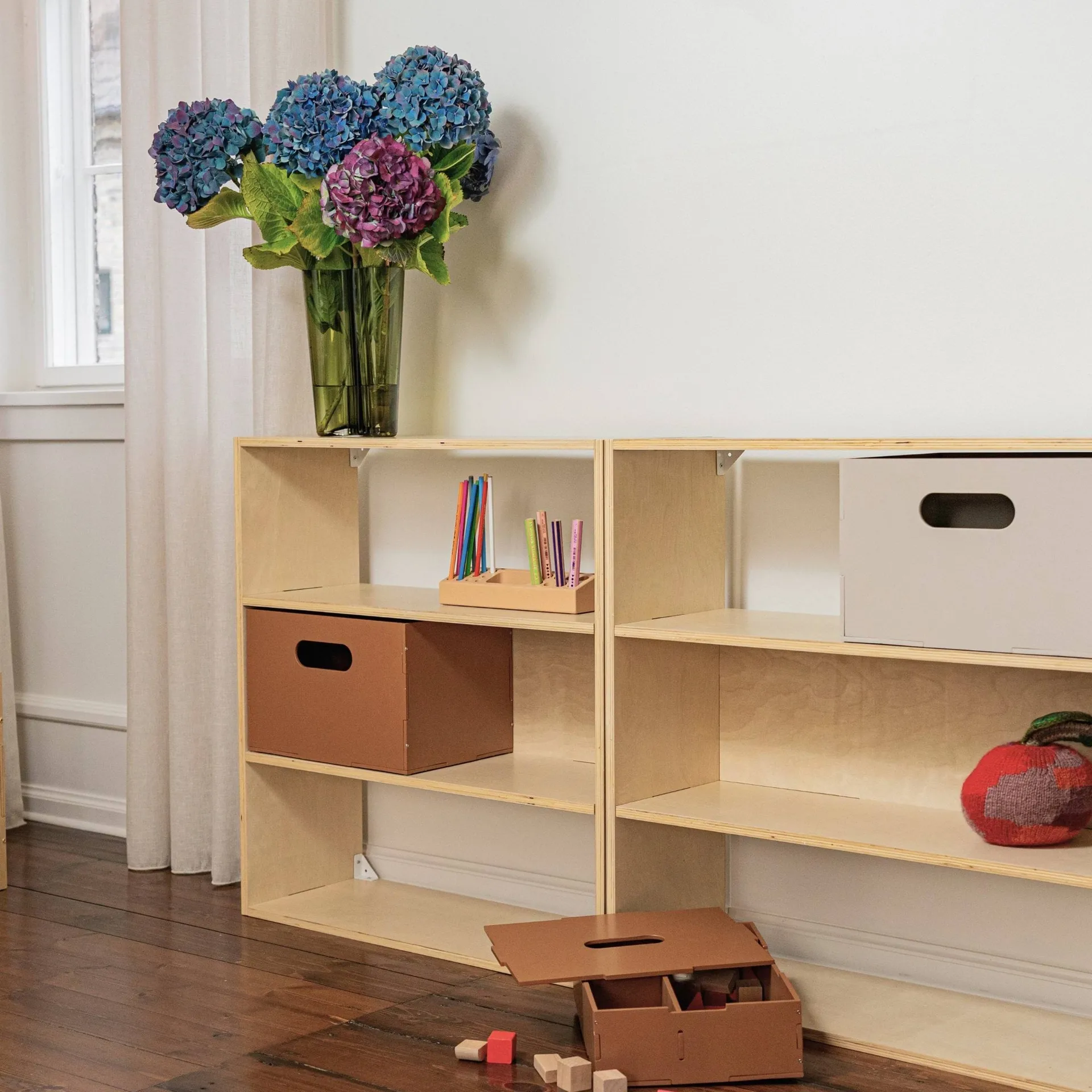 Kiddo Shelving kinderopbergschap, Berken Nofred