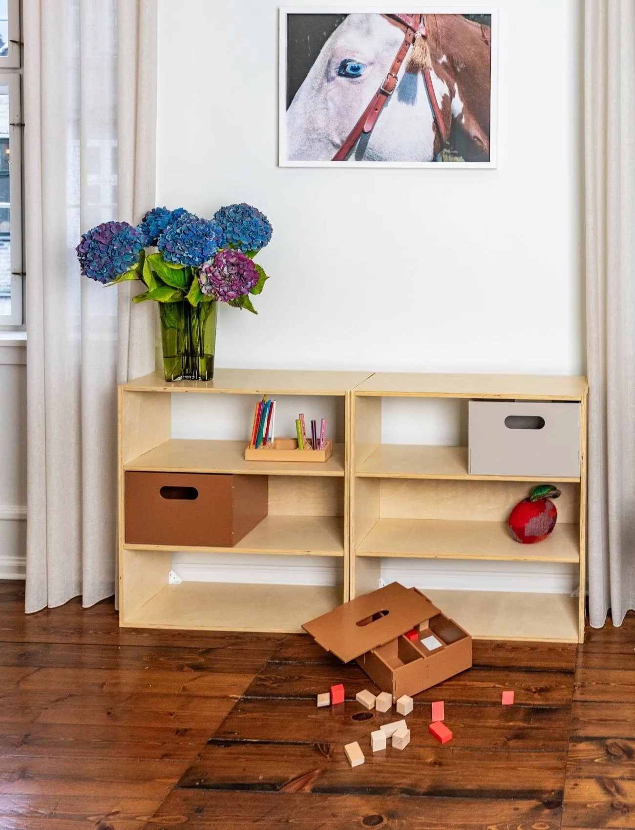 Kiddo Shelving kinderopbergschap, Berken Nofred