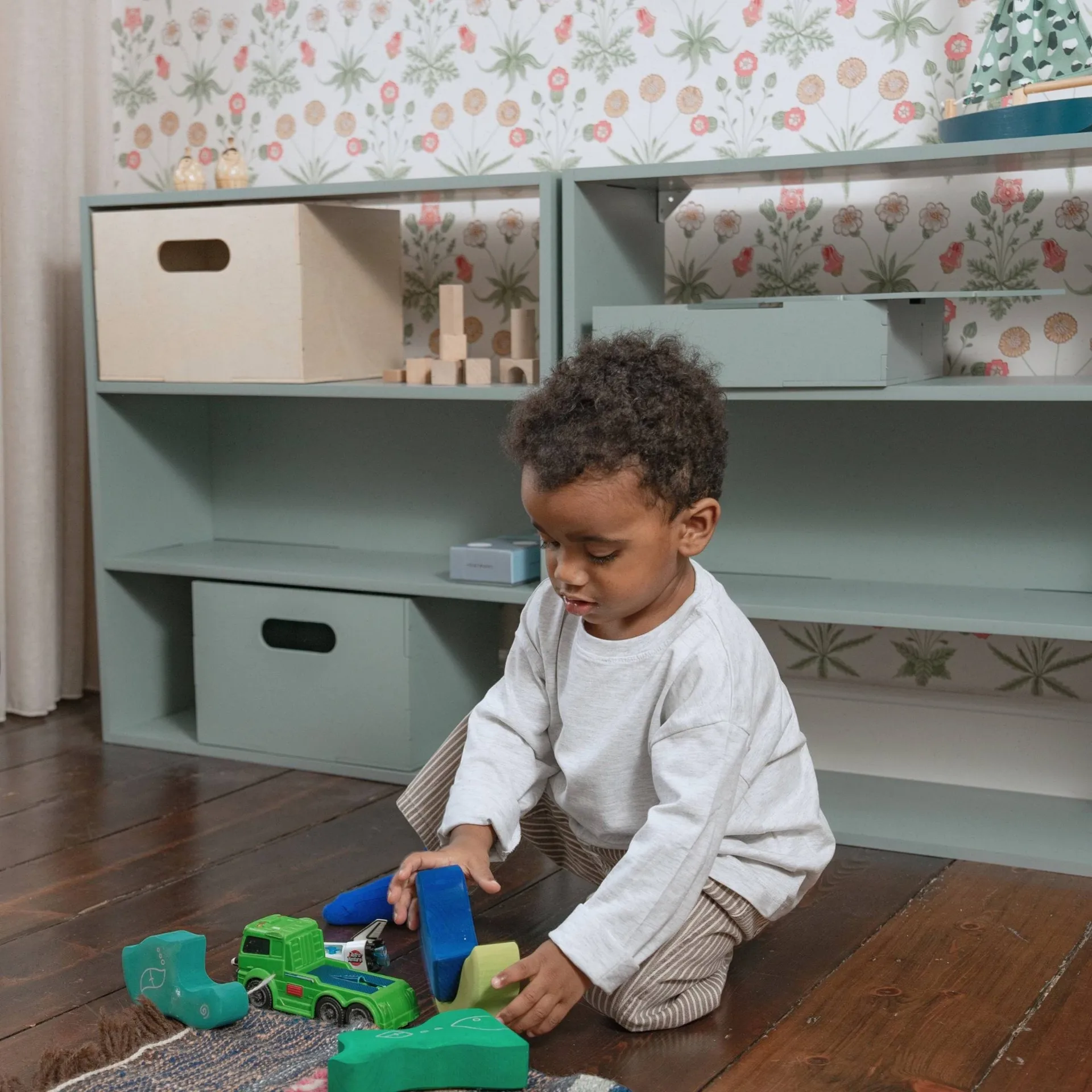 Kiddo Shelving kinderopbergschap, Olivengroen Nofred