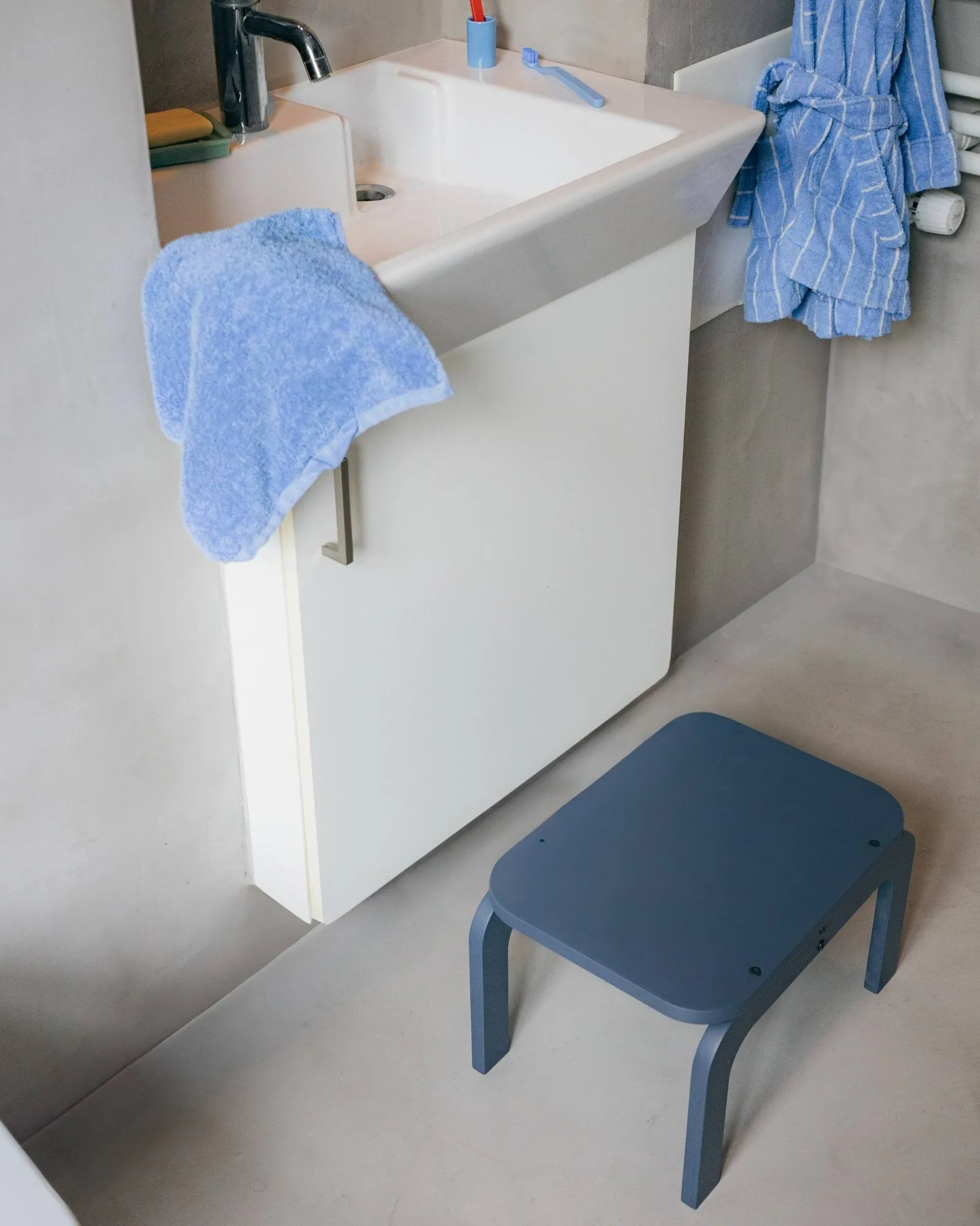 Kiddo Step Seat kruk, Blue Nofred