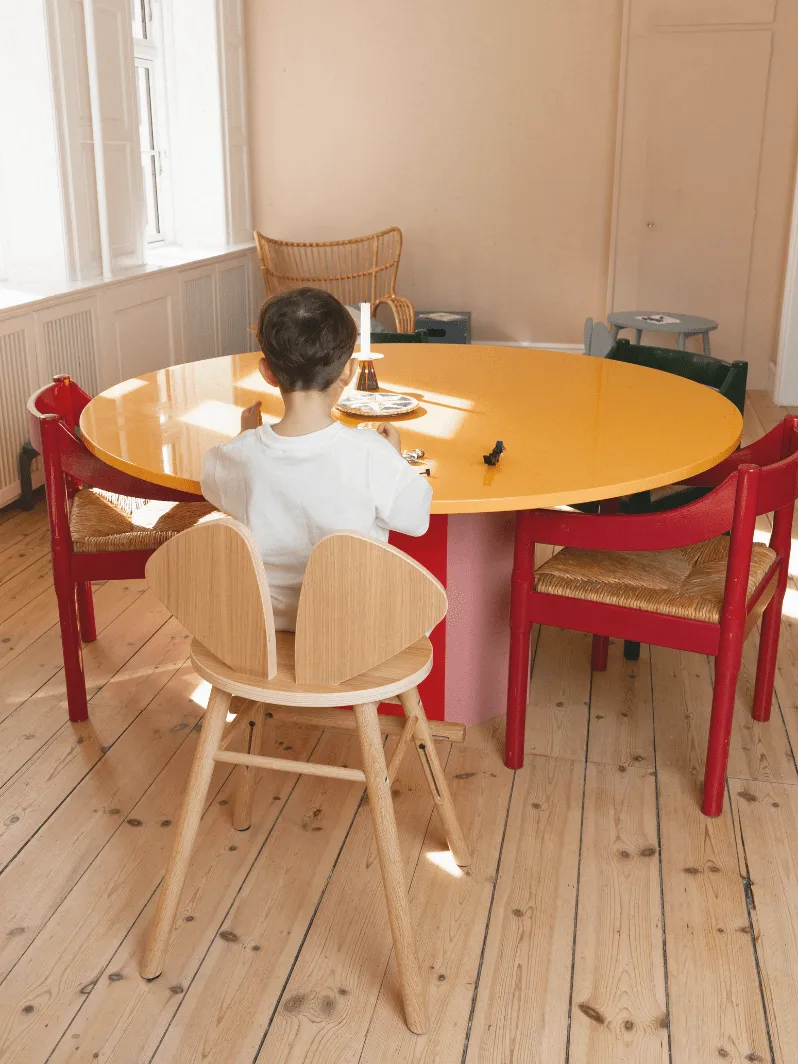 Mouse Chair Junior stoel, Eiken Nofred