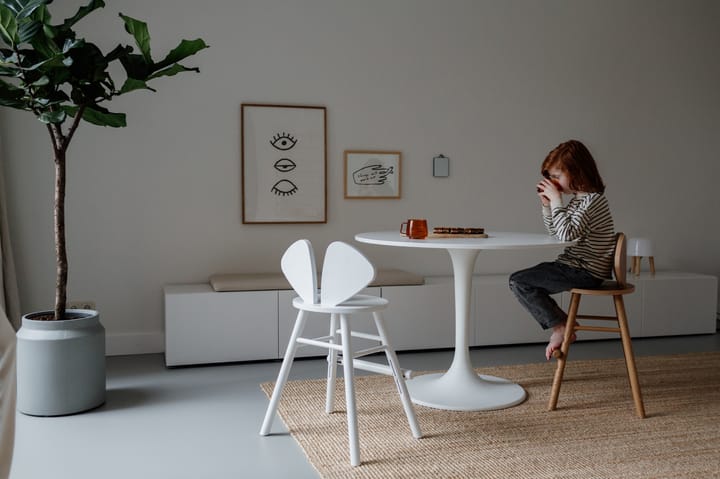 Mouse Chair Junior stoel, Wit Nofred