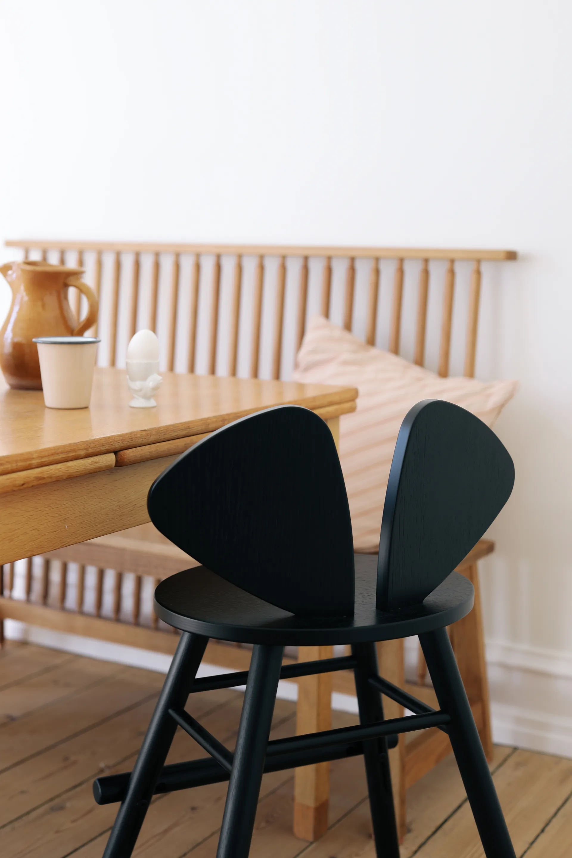 Mouse Chair Junior stoel, Zwart Nofred