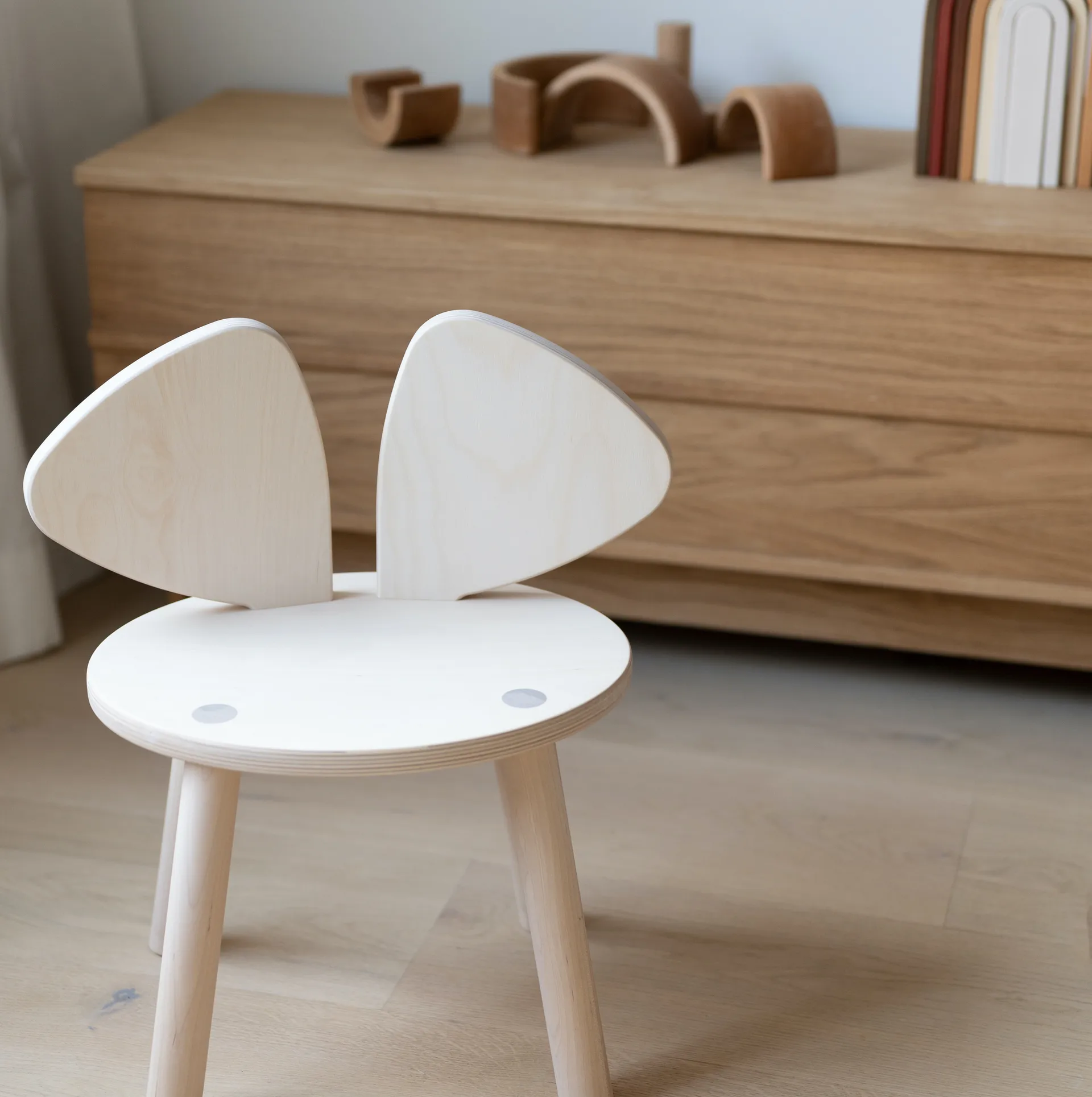 Mouse Chair kinderstoel, Berken Nofred