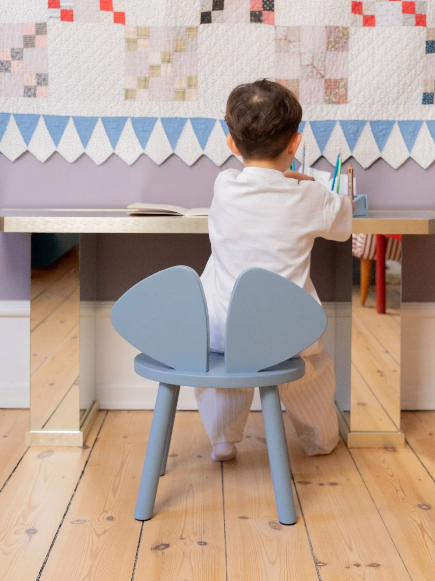 Mouse Chair kinderstoel, Blauw Nofred
