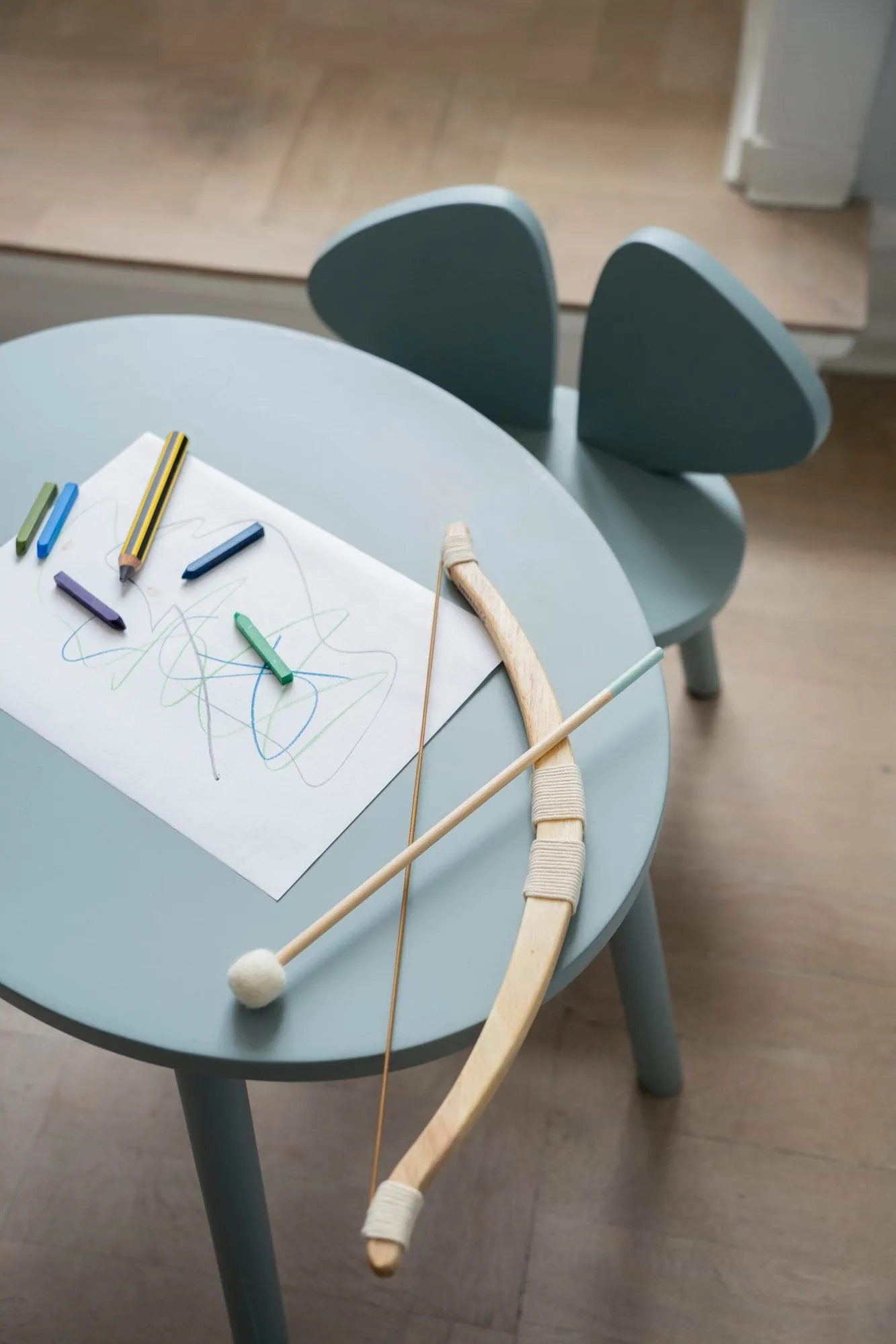 Mouse Chair kinderstoel, olijfgroen Nofred