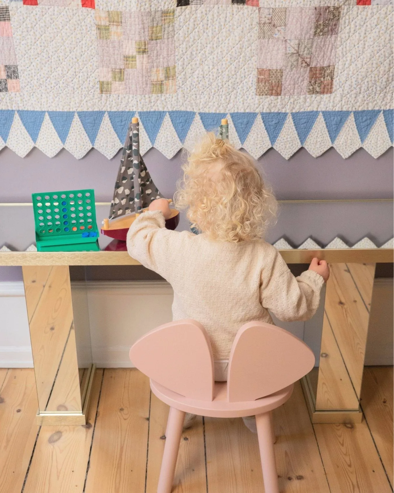 Mouse Chair kinderstoel, Roze Nofred