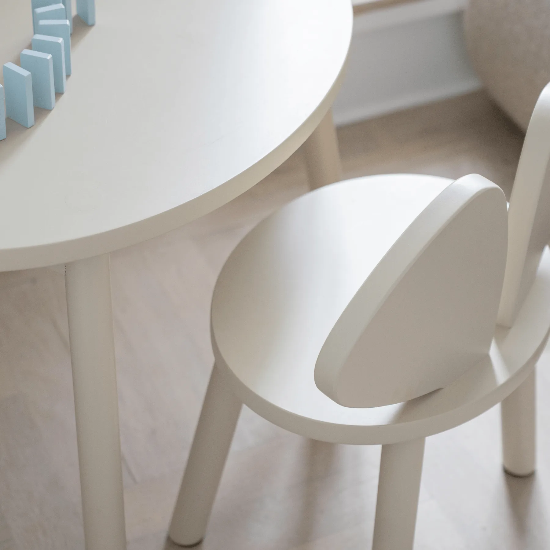 Mouse set kinderstoel + tafel, Beige Nofred