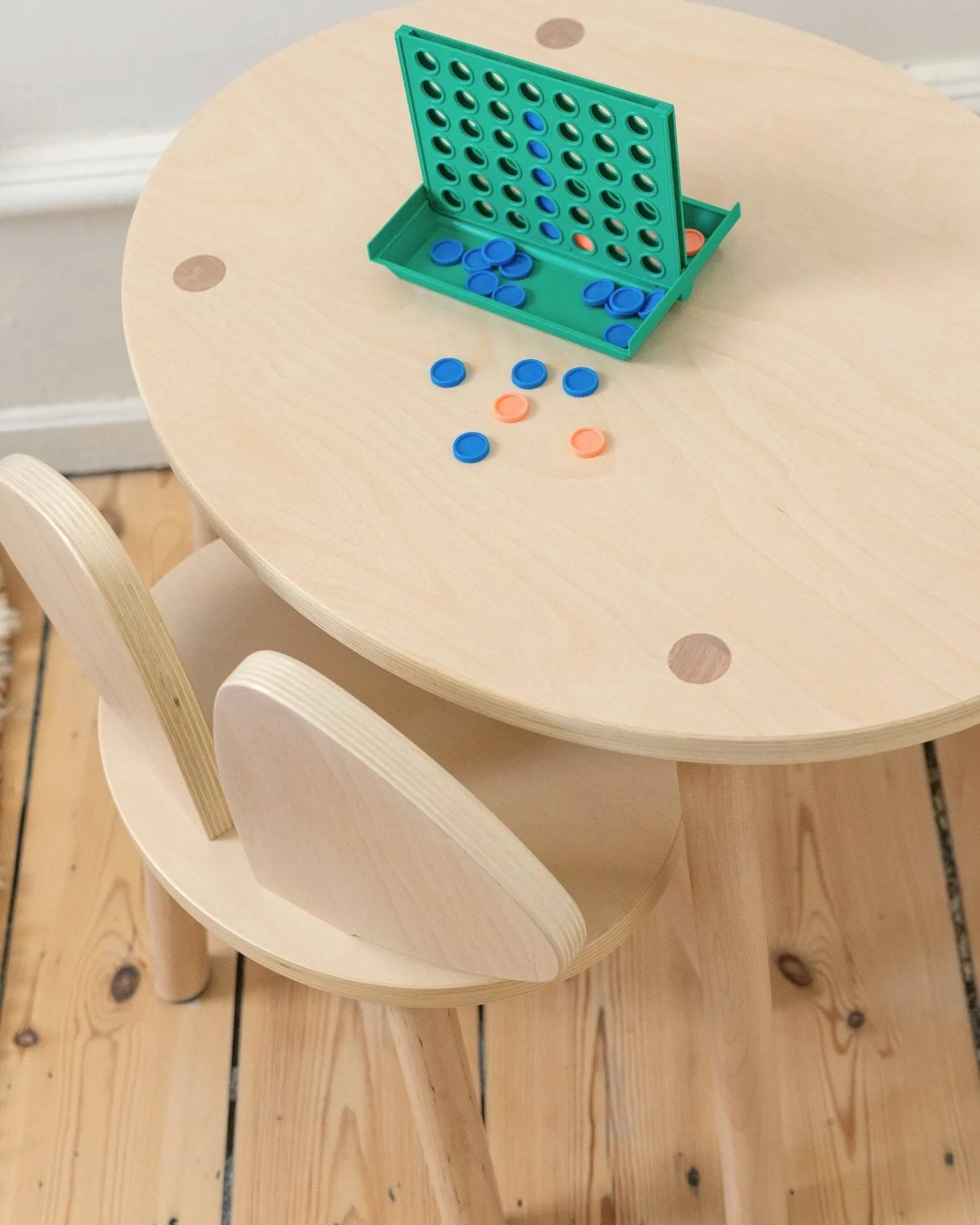 Mouse set kinderstoel + tafel, Berken Nofred