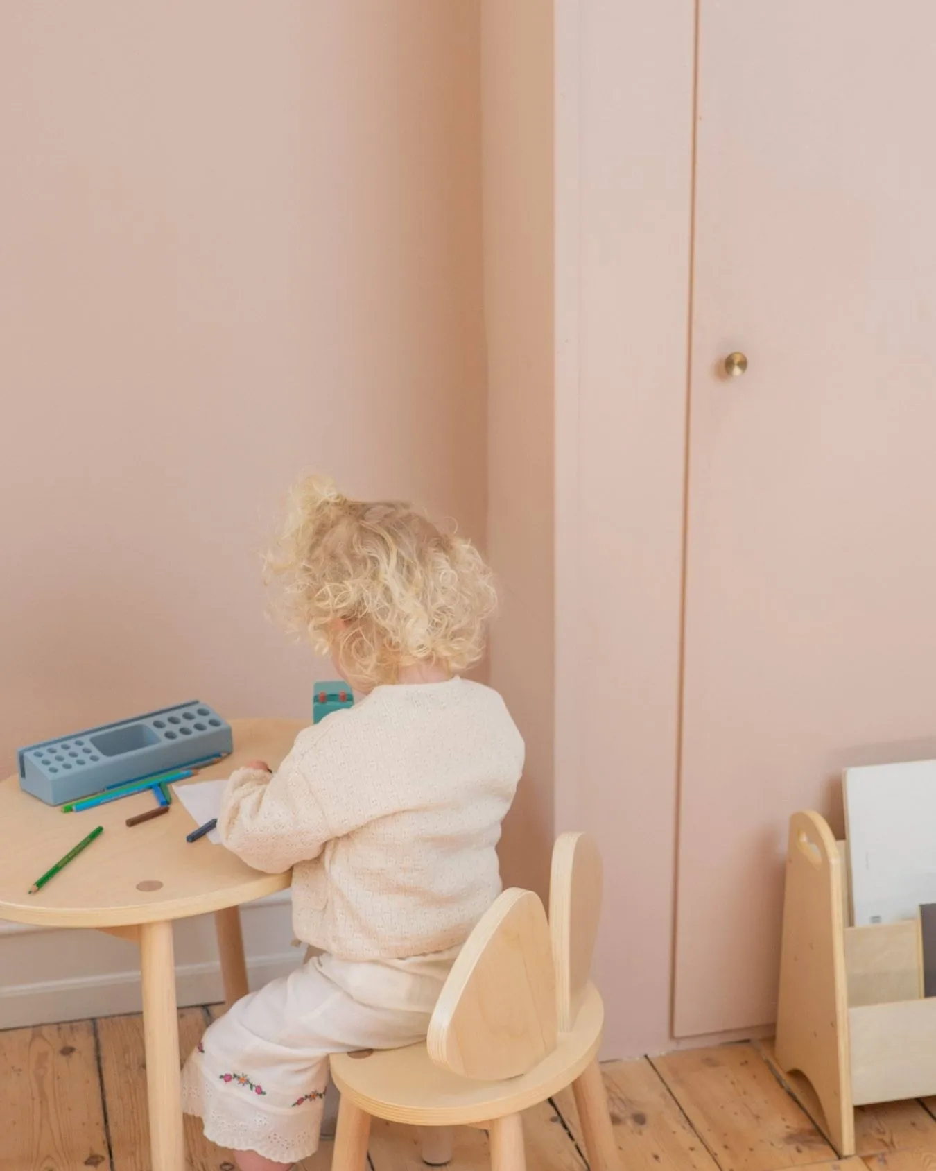 Mouse set kinderstoel + tafel, Berken Nofred