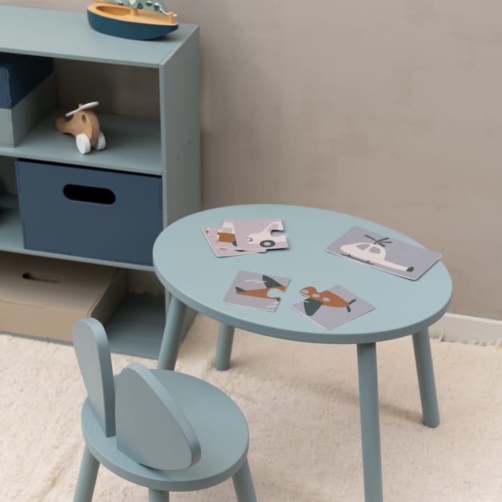 Mouse set kinderstoel + tafel, Olijfgroen Nofred