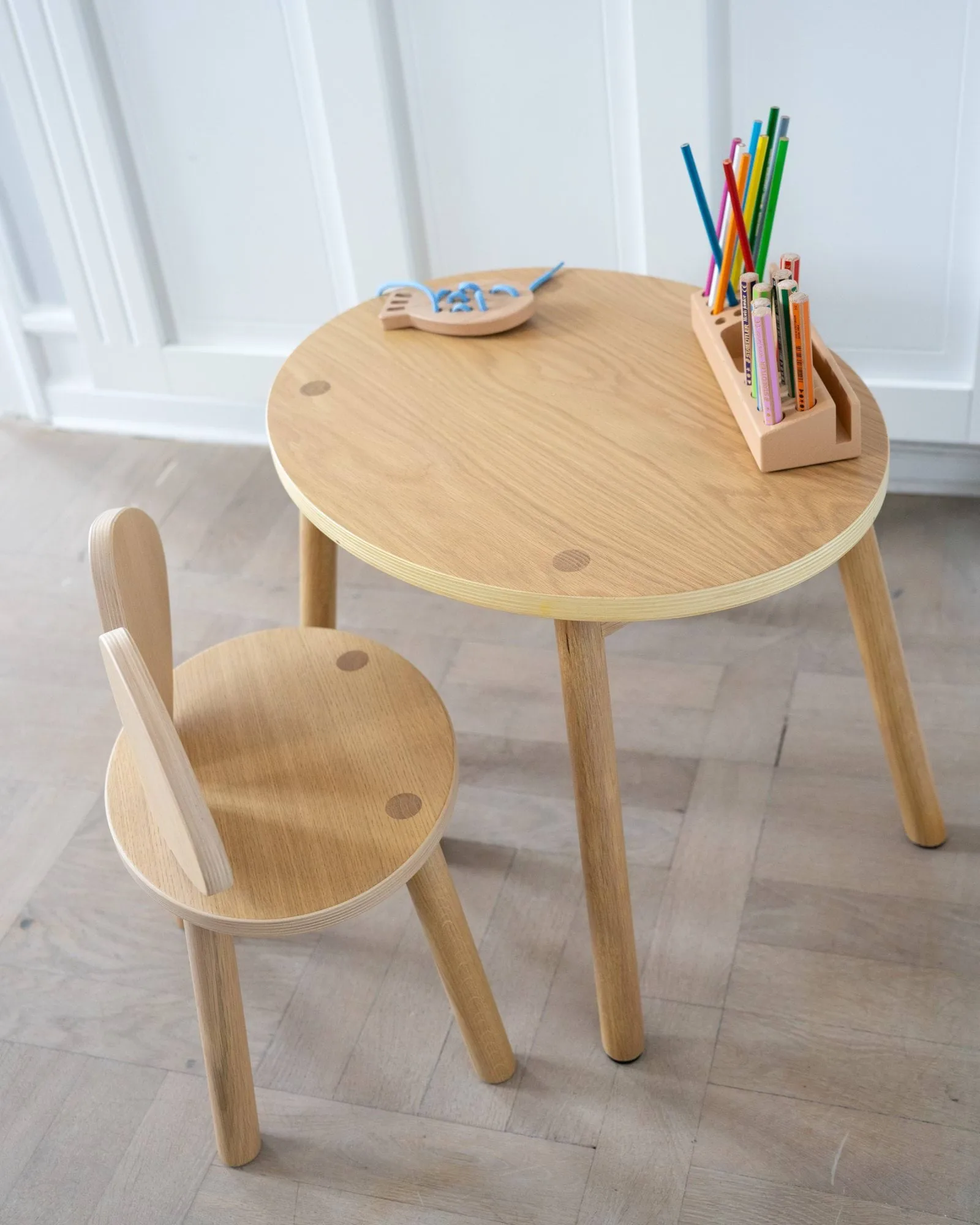 Mouse Table kindertafel, Eiken Nofred