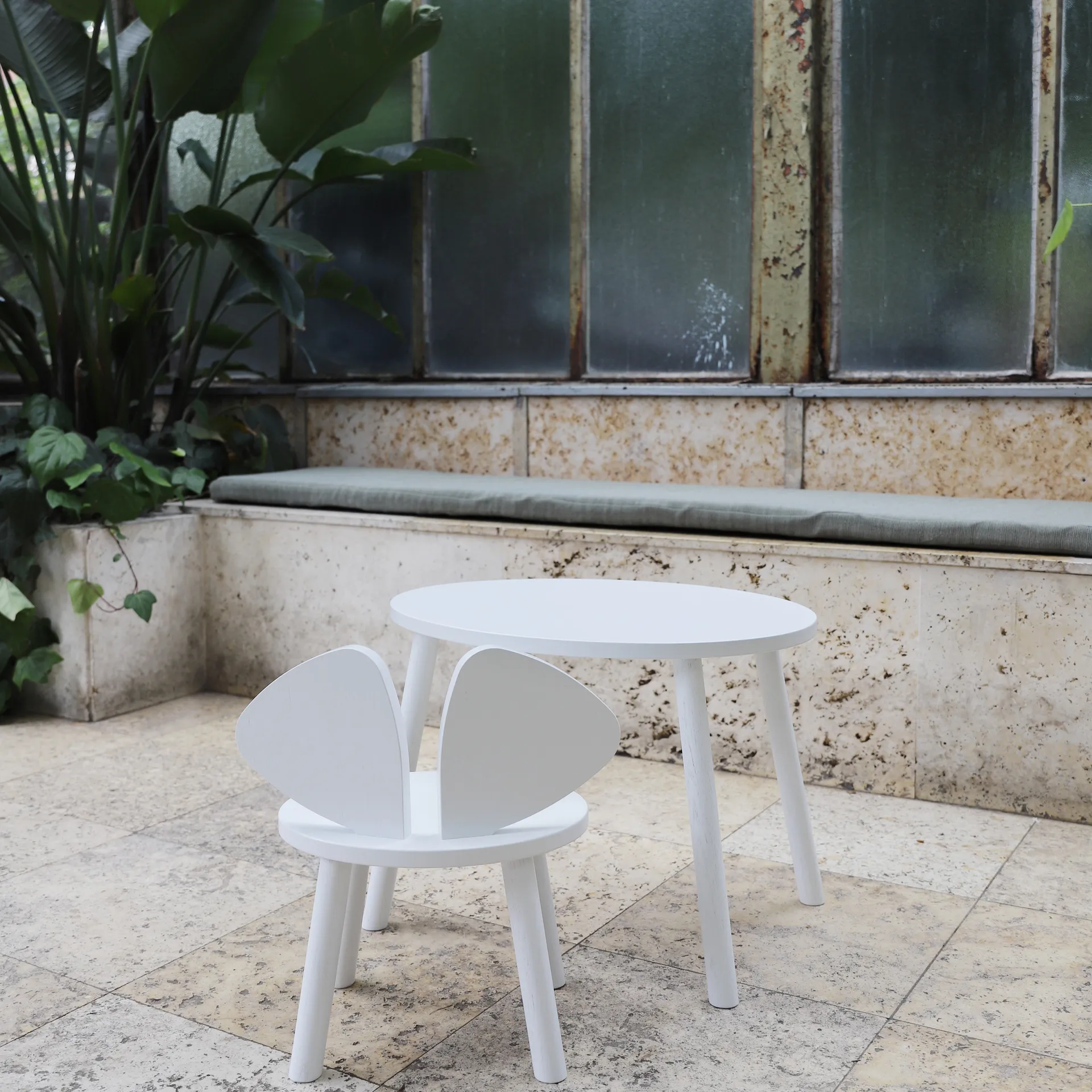 Mouse Table kindertafel, Wit Nofred