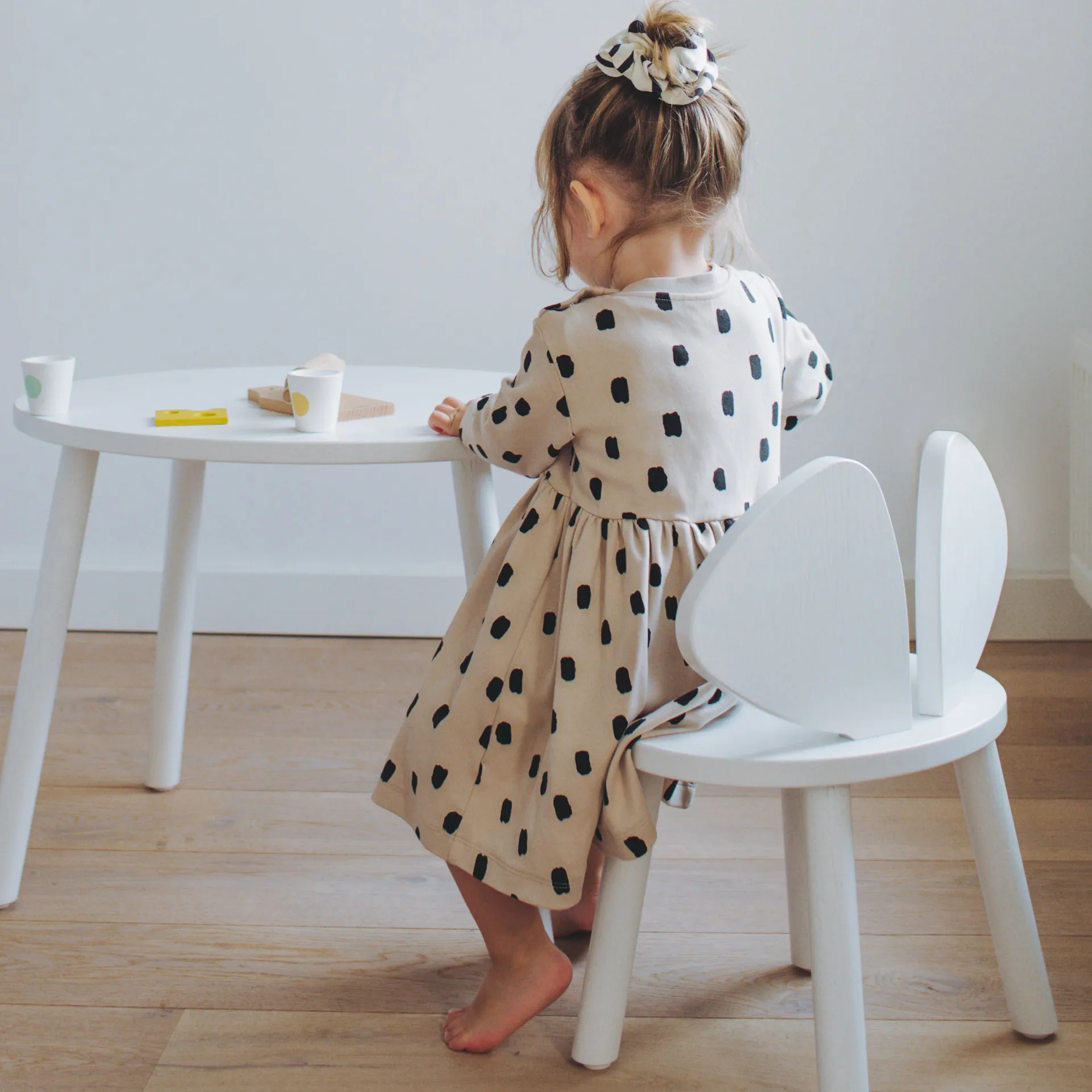 Mouse Table kindertafel, Wit Nofred