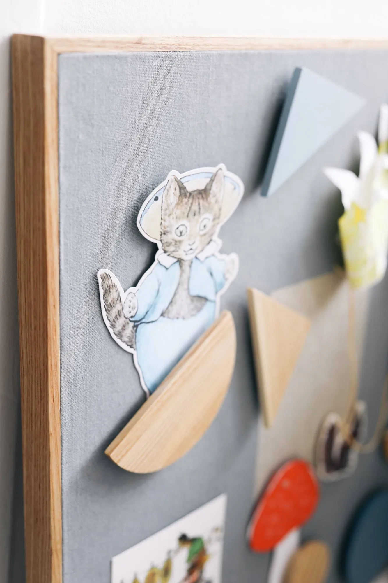 Noticeboard magneetbord + 3 magneten, Blauw Nofred