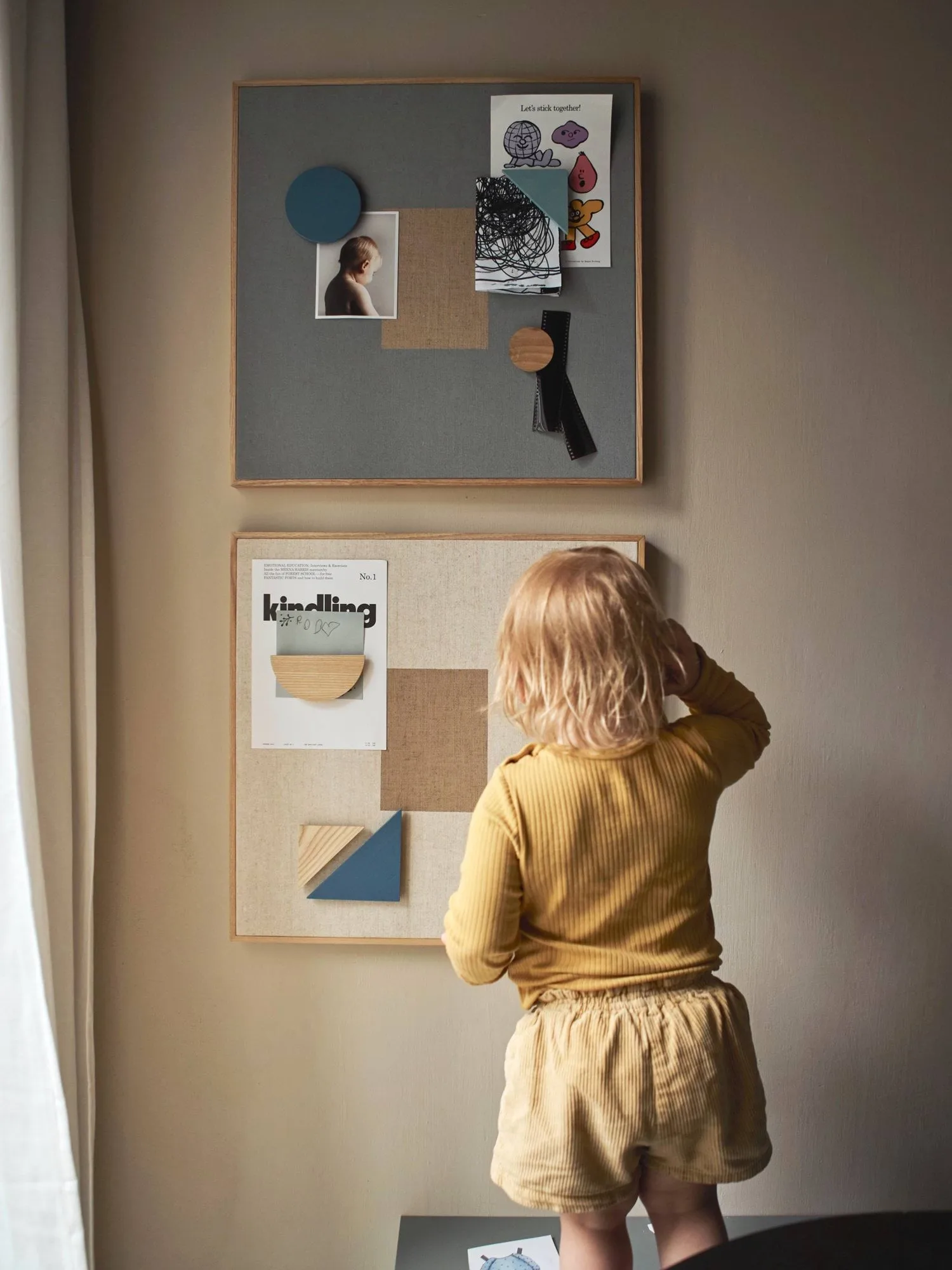 Noticeboard magneetbord + 3 magneten, Blauw Nofred