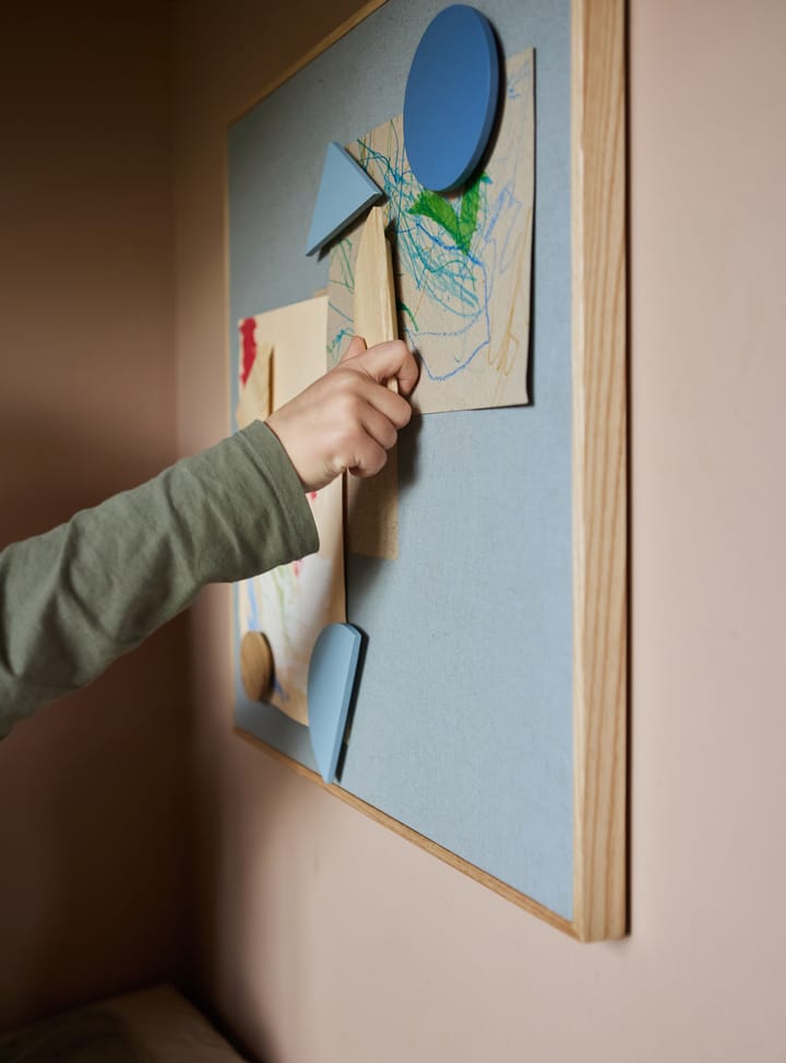 Noticeboard magneetbord + 3 magneten, Blauw Nofred