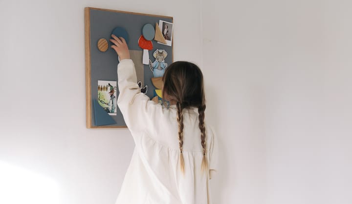 Noticeboard magneetbord + 3 magneten, Blauw Nofred