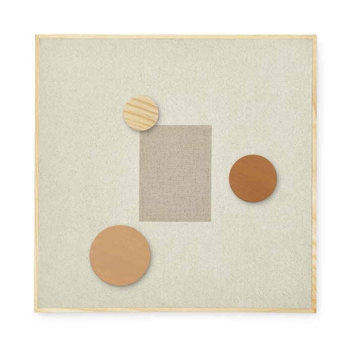 Noticeboard magneetbord + 3 magneten - Zand - Nofred