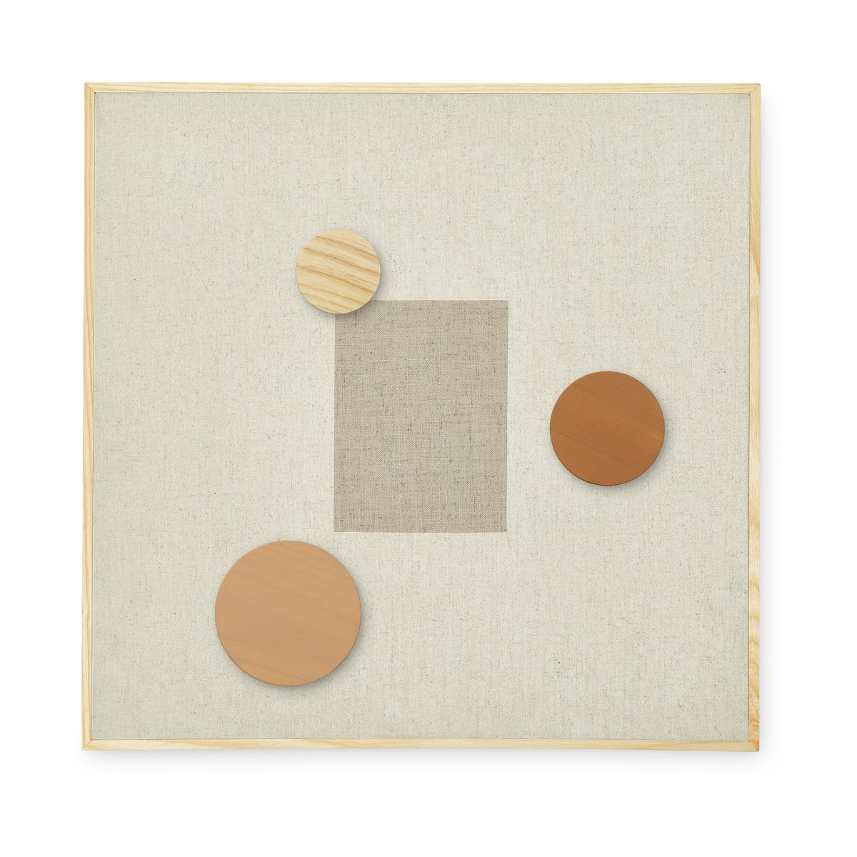 Nofred Noticeboard magneetbord + 3 magneten Zand | Scandinavisch Interieur | Prikborden | Beige
