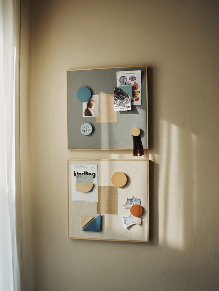 Noticeboard magneetbord + 3 magneten, Zand Nofred