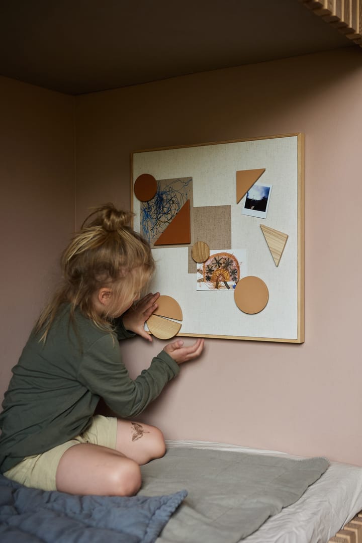 Noticeboard magneetbord + 3 magneten, Zand Nofred