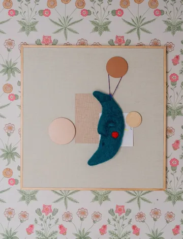 Noticeboard magneetbord + 3 magneten - Zand - Nofred