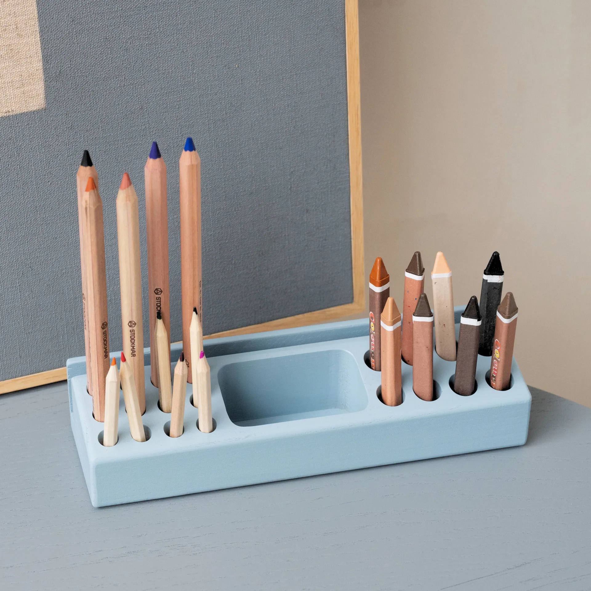 Penholder pennenbak, Blauw Nofred