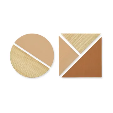 Pin Magnets magneetset 5-delig - Zand - Nofred