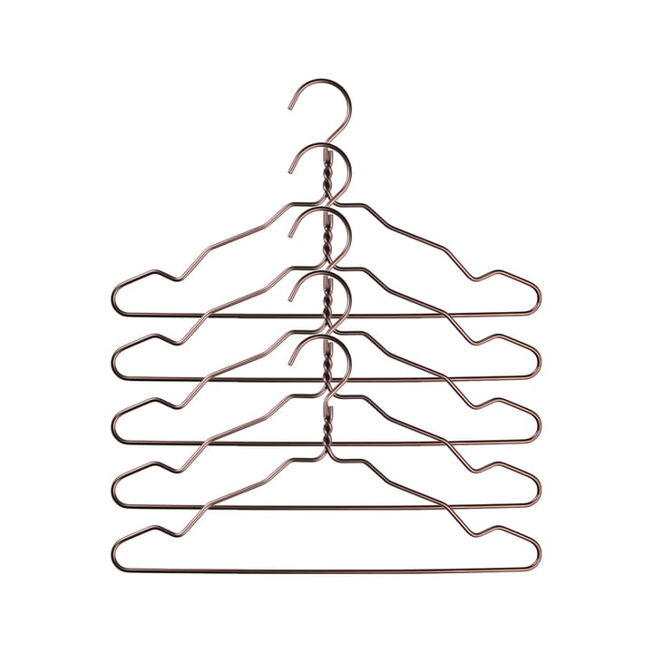 Alu kleerhanger 5-pack - brons - Nomess Copenhagen