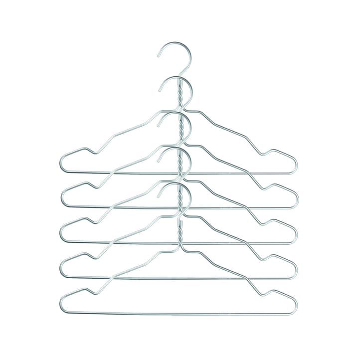 Alu kleerhanger 5-pack - zilver - Nomess Copenhagen