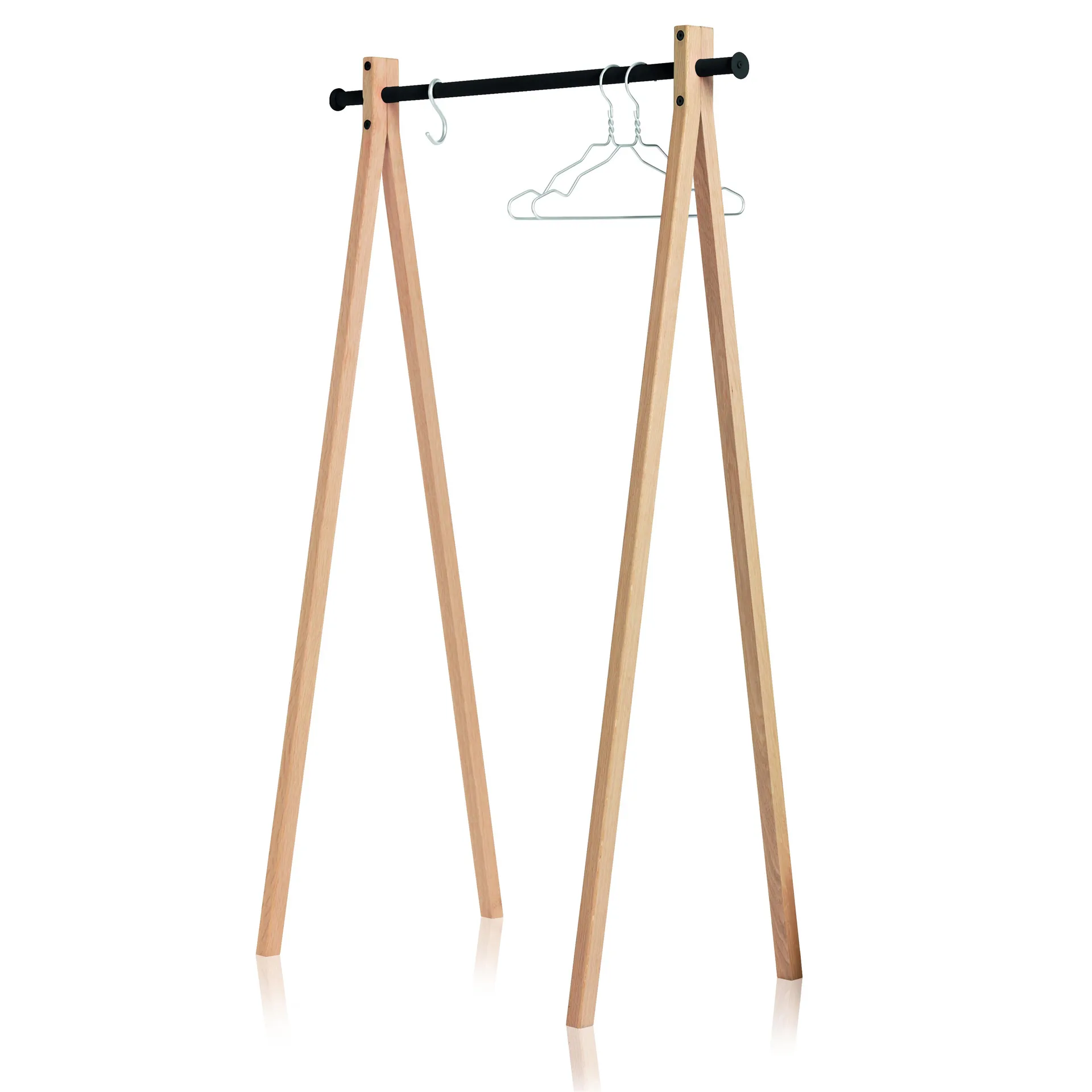 Dress-Up 90 kledingroede, natuur-zwart Nomess Copenhagen