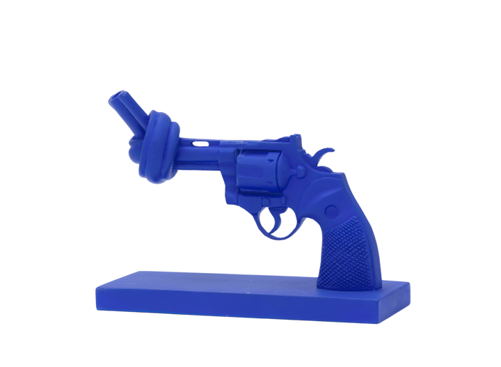 Cobolt blue 19 cm, Blauw Non Violence