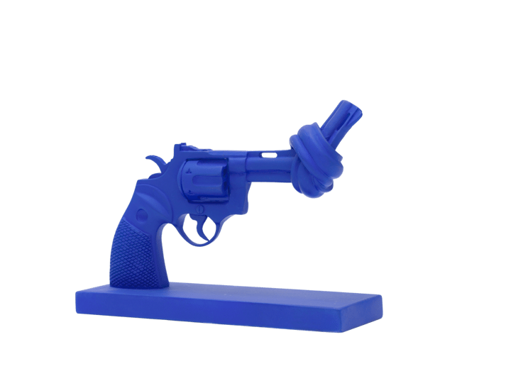 Cobolt blue 19 cm, Blauw Non Violence
