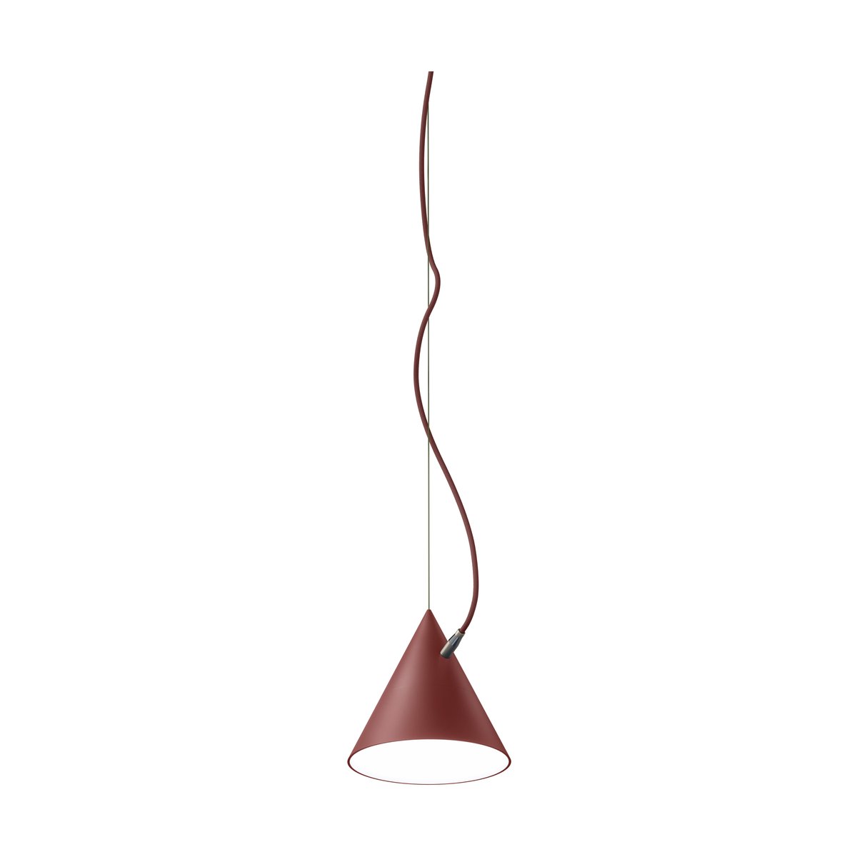 Noon Castor hanglamp 20 cm Bordeauxrood-donkerrood-messing