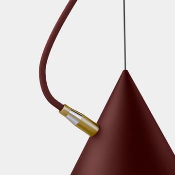 Castor hanglamp 20 cm - Bordeauxrood-donkerrood-messing - Noon