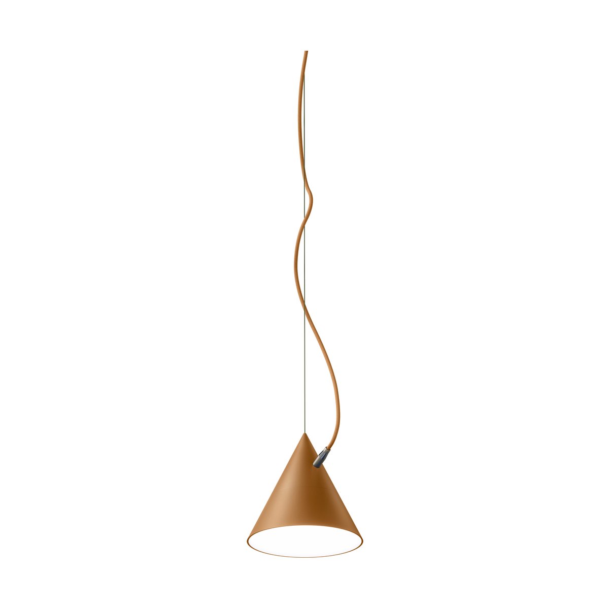 Noon Castor hanglamp 20 cm Bruin-okra-messing