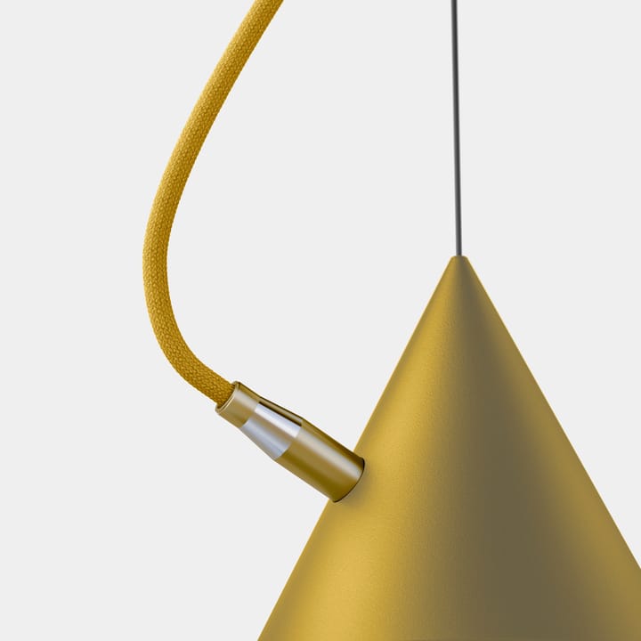 Castor hanglamp 20 cm, Goudgeel-zwavelgeel-messing Noon