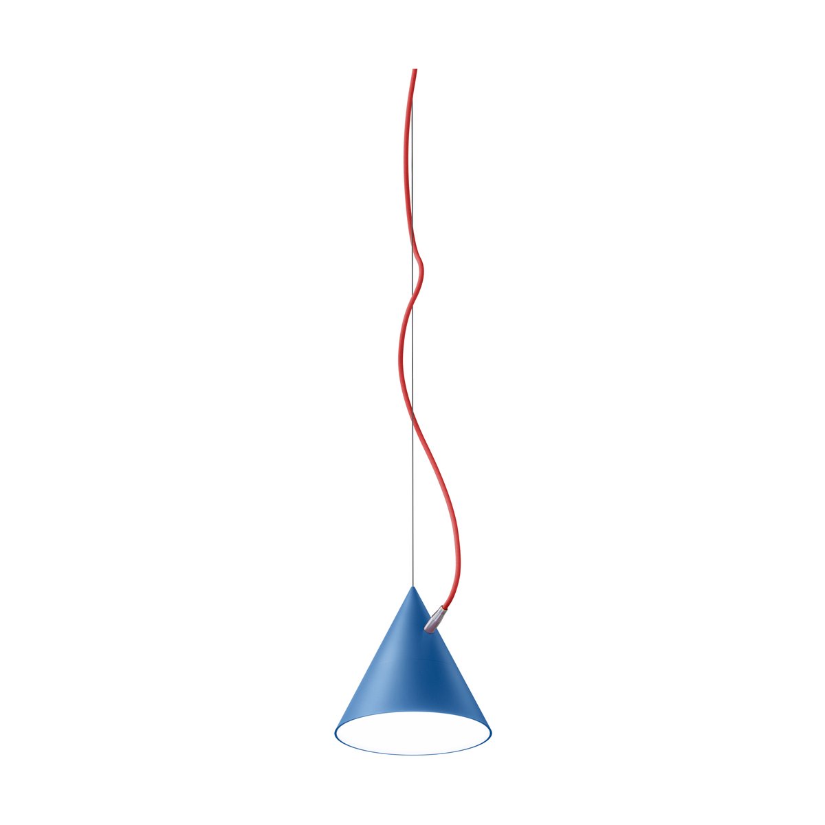 Noon Castor hanglamp 20 cm Klaarblauw-rood-zilver
