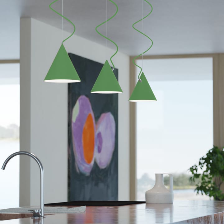 Castor hanglamp 20 cm, Lichtgroen-lichtgroen-zilver Noon